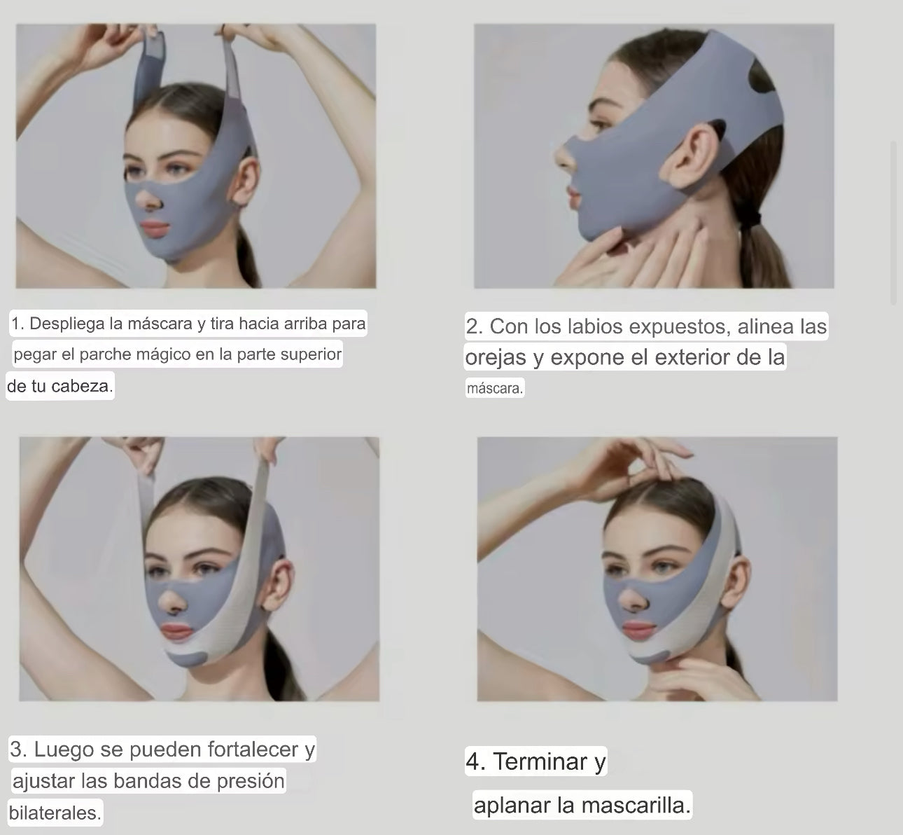 V-face mask (mascarilla facial)